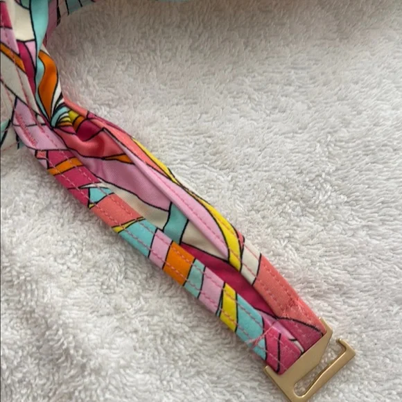 NWOT. Kate Spade New York Underwire Bikini Women’s Swim Top. Colorful, Pink. M. - Picture 6 of 8